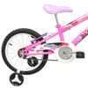 Bicicleta Infantil de Aço Rosa Aro 16 com Rodas de Alumínio  - Imagem 3