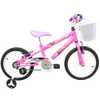 Bicicleta Infantil de Aço Rosa Aro 16 com Rodas de Alumínio  - Imagem 1