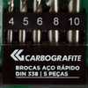 Kit de Brocas de Aço Rápido DIN 338 com 5 Peças  - Imagem 5