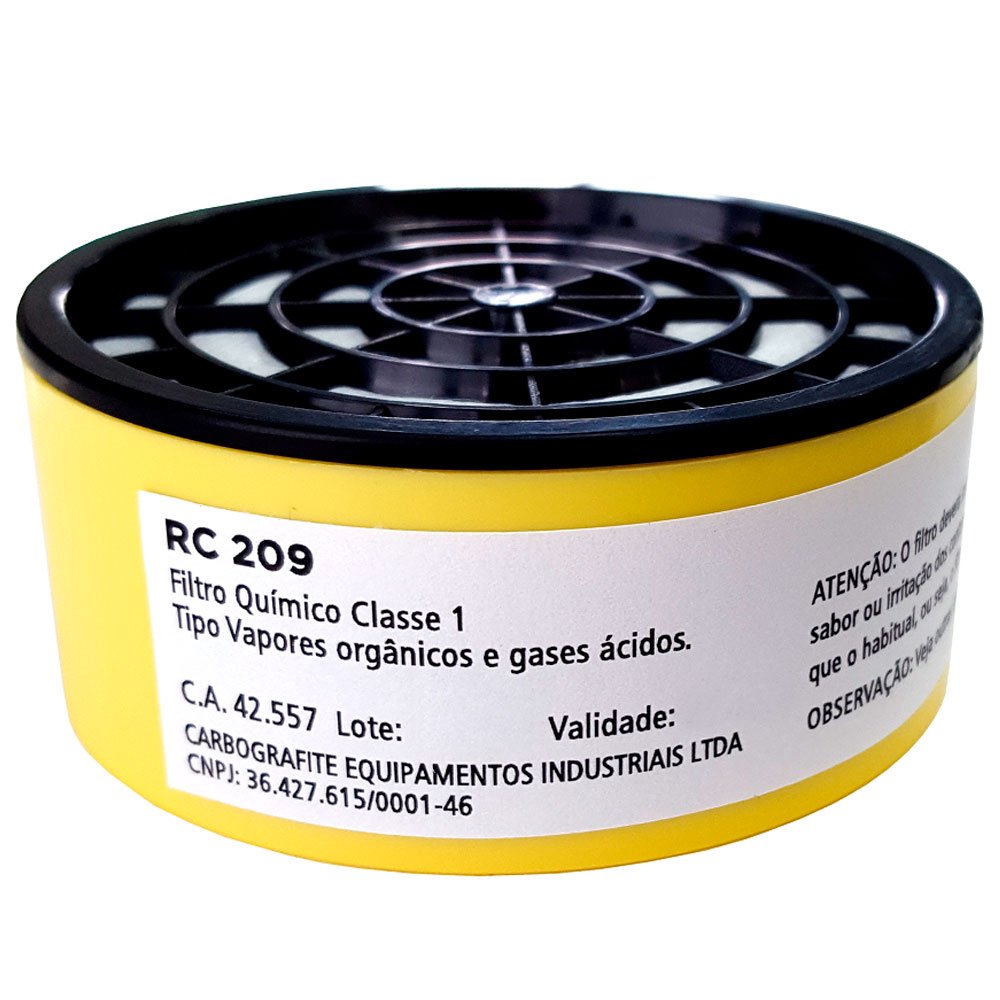 Filtro RC209 para Respirador Semifacial-CARBOGRAFITE-012469112