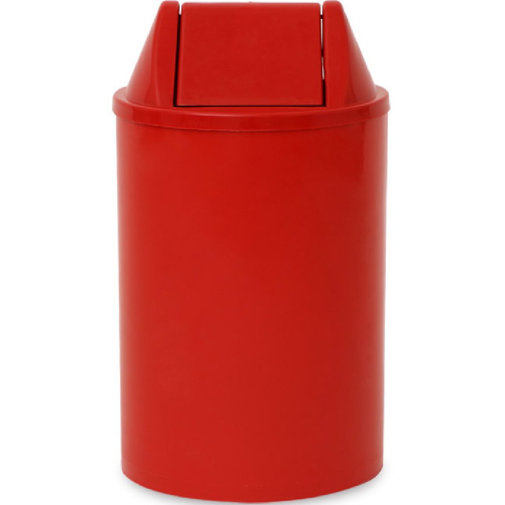 Cesto de Lixo Vermelho de 15L com Tampa Basculante -LAR PLASTICOS-165