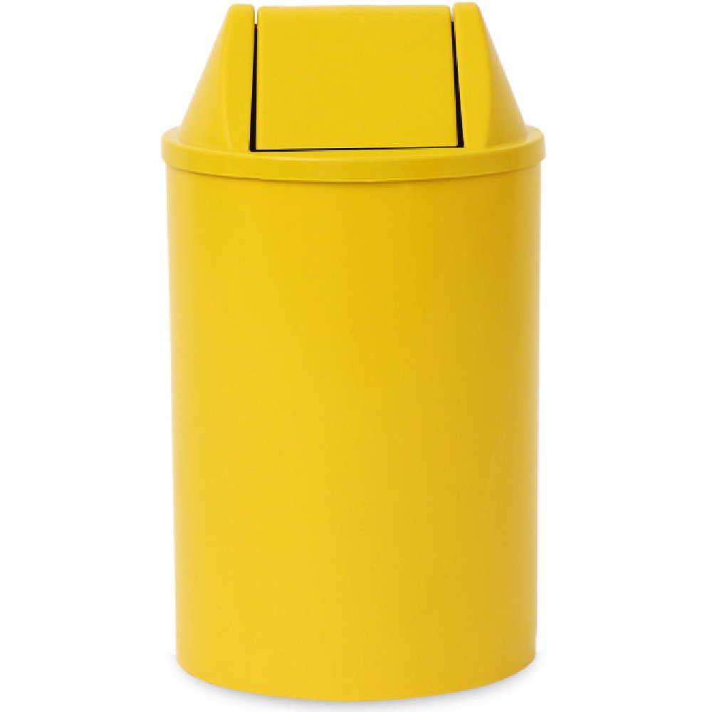 Cesto de Lixo Amarelo de 15L com Tampa Basculante -LAR PLASTICOS-166