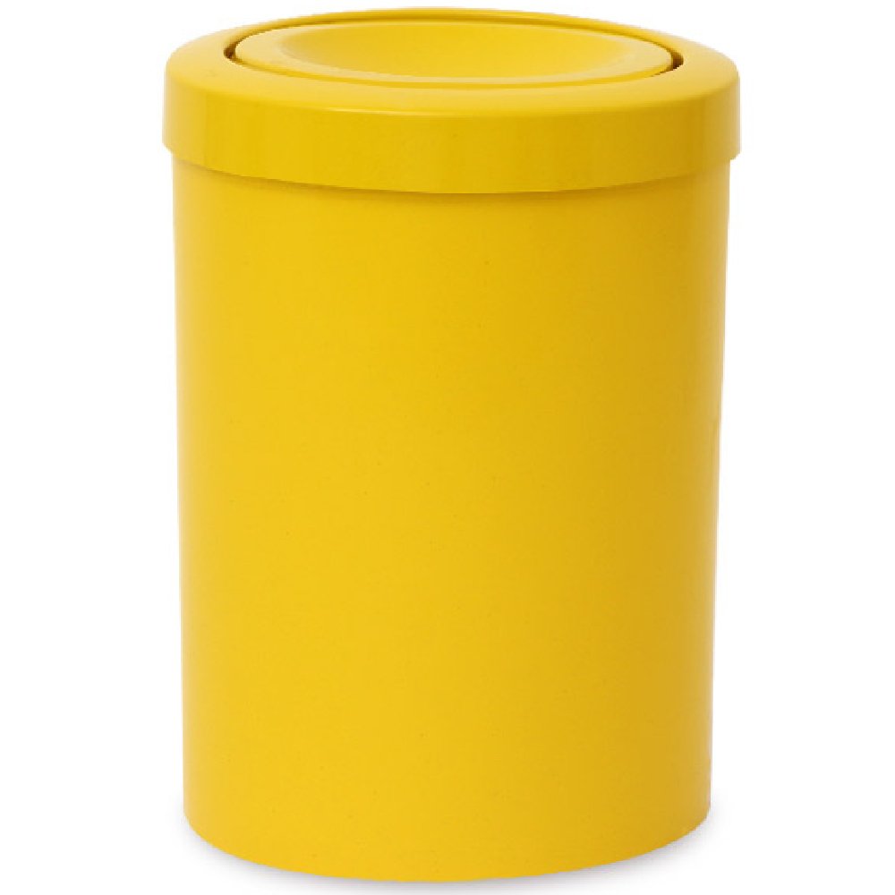 Cesto de Lixo Amarelo de 15L com Tampa Flip Top-LAR PLASTICOS-175