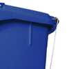 Carrinho Coletor de Lixo Azul 120L com Pedal - Imagem 3