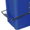 Carrinho Coletor de Lixo Azul 120L com Pedal - Imagem 4