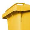 Carrinho Coletor de Lixo Amarelo 120L com Pedal - Imagem 2