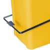 Carrinho Coletor de Lixo Amarelo 120L com Pedal - Imagem 4