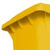 Carrinho Coletor de Lixo Amarelo 240L com Pedal - Imagem 2