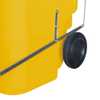 Carrinho Coletor de Lixo Amarelo 240L com Pedal - Imagem 5