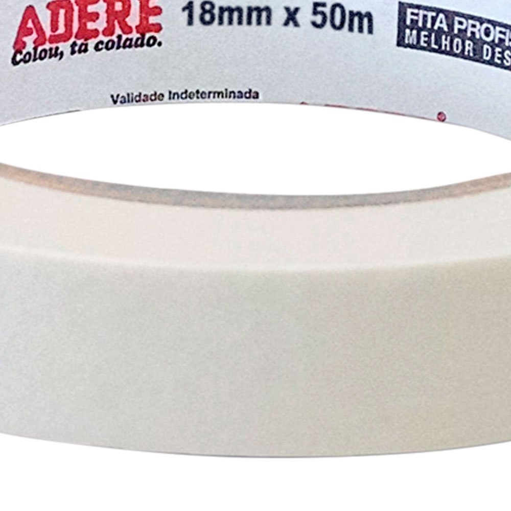 Fita Crepe Adesiva 18mm x 50M - Imagem