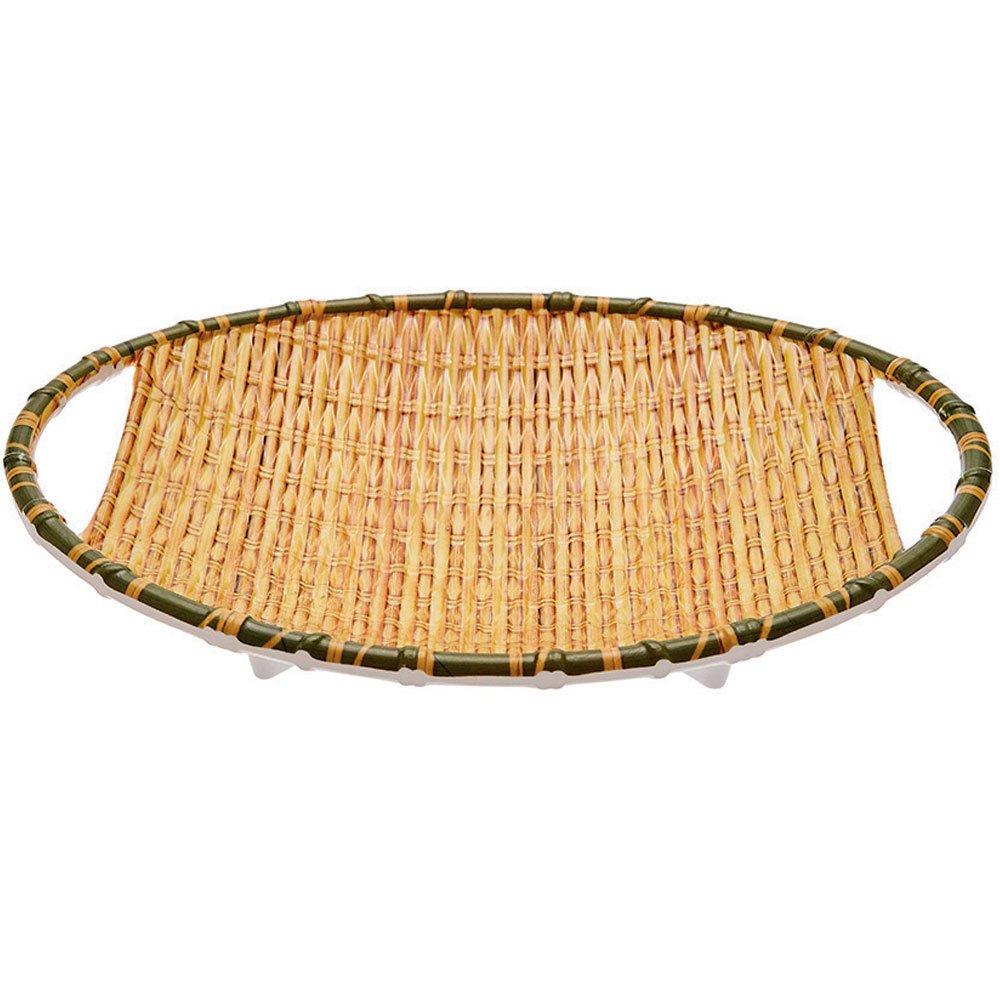 Travessa Oval de Melamina Bambu 25,5cm  - Imagem zoom