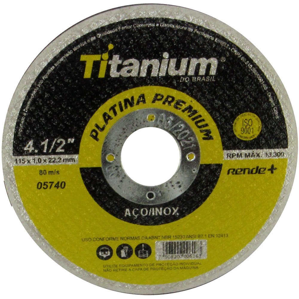 Disco de Corte Fino Platina Premium 4.1/2