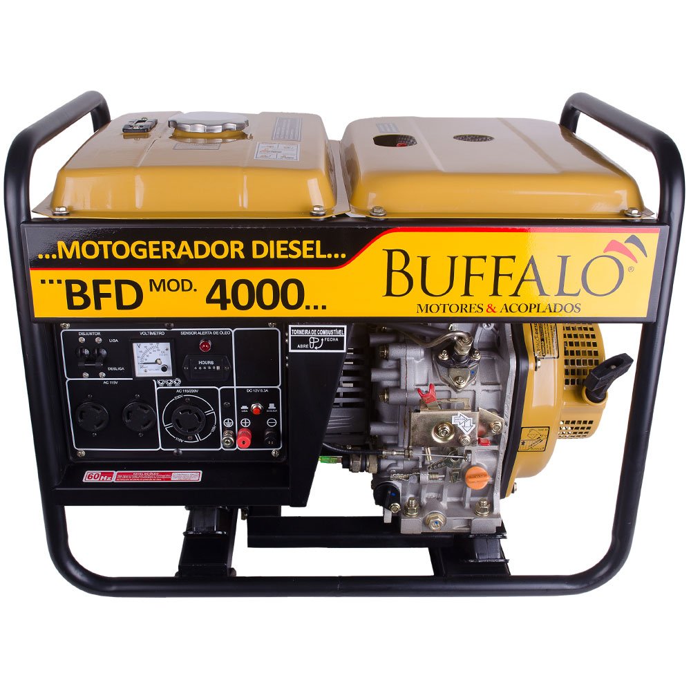 Motogerador BFD4000 à Diesel 4T 7,0CV 306CC Monofásico com Partida Manual - Imagem zoom