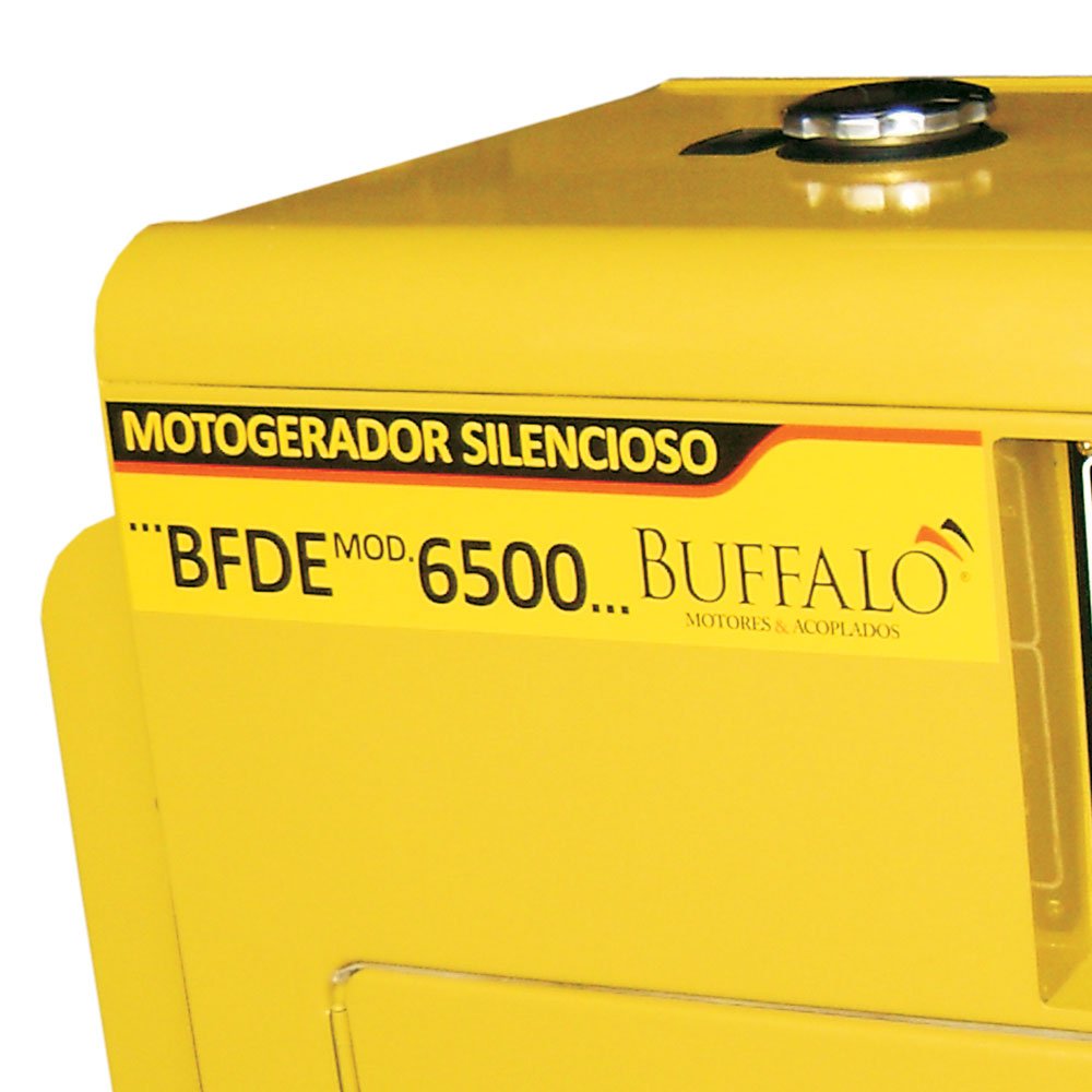  Motogerador BFDE 6500 Silencioso a Diesel Trifásico 10CV 3800V com Partida Elétrica  - Imagem