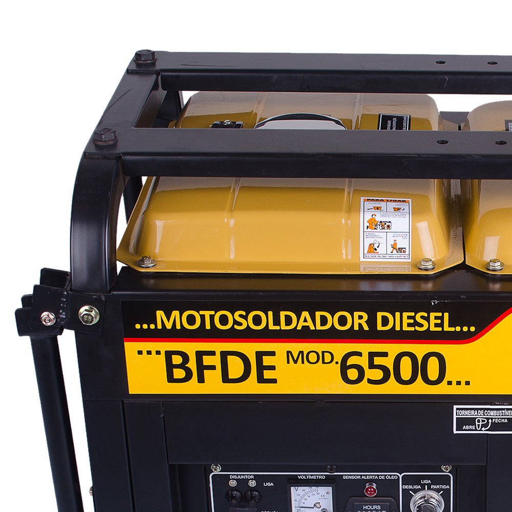 Motosoldador a Diesel  BFDE 6500 10CV com Partida Elétrica  - Imagem