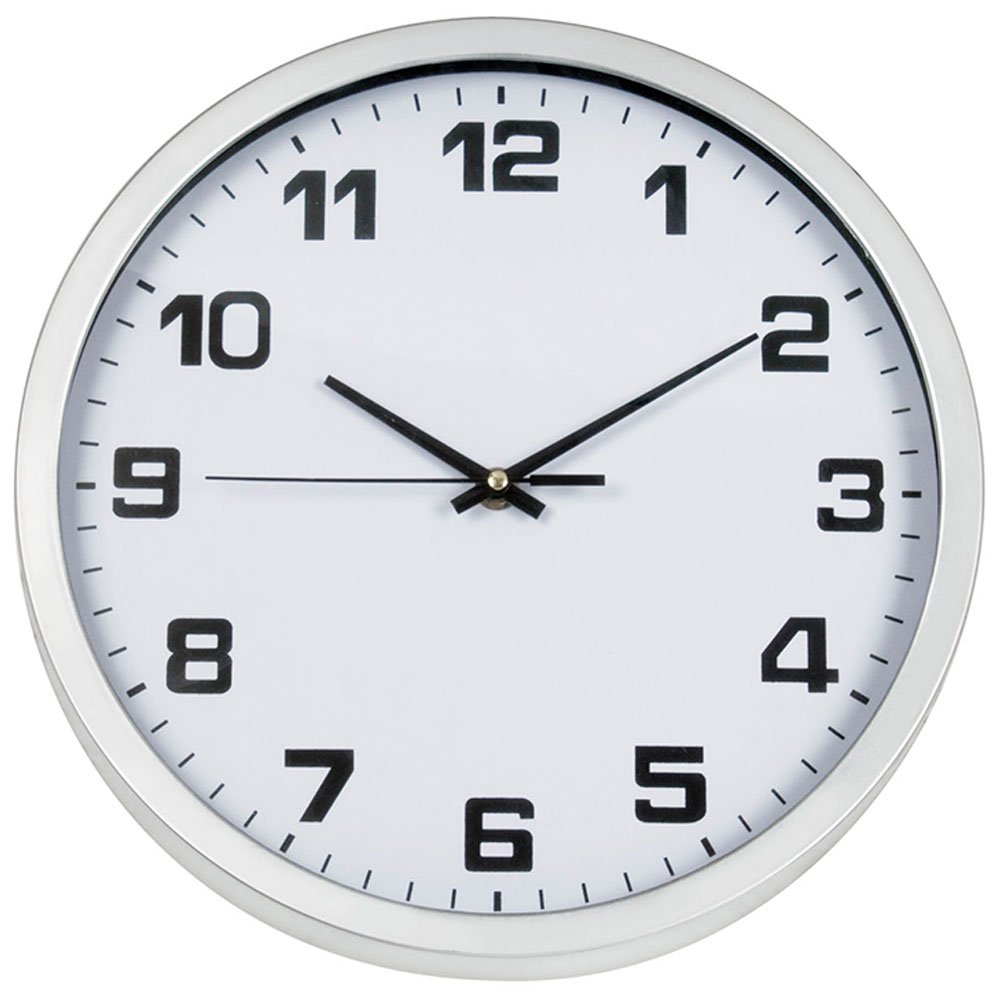 Relógio de Parede Plástico Branco 30cm  - Imagem zoom