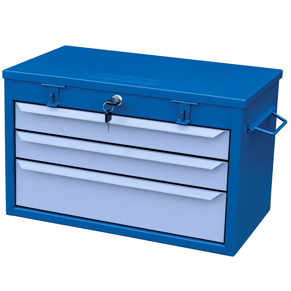 Caixa Gabinete Azul com 3 Gavetas  - Imagem zoom