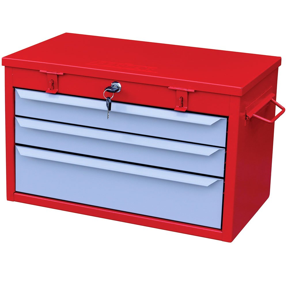 Caixa Gabinete Vermelha com 3 Gavetas  - Imagem zoom