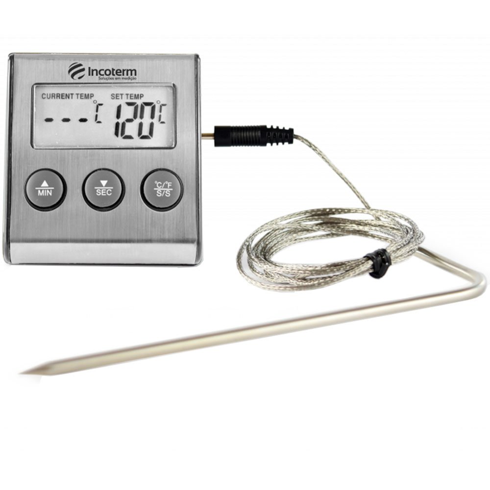 Termômetro Culinário Digital para Forno -26ºC a 250ºC - Imagem zoom