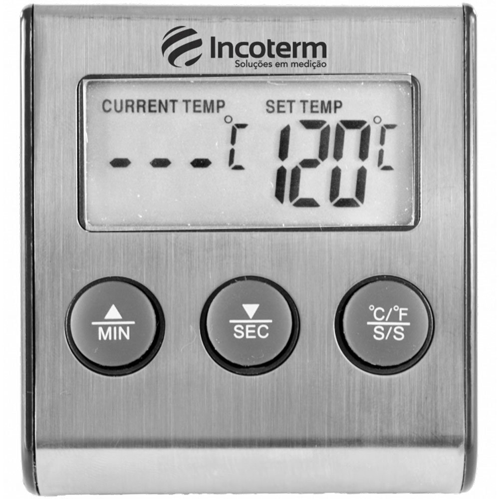 Termômetro Culinário Digital para Forno - INCOTERM-T-DIV-0126.00