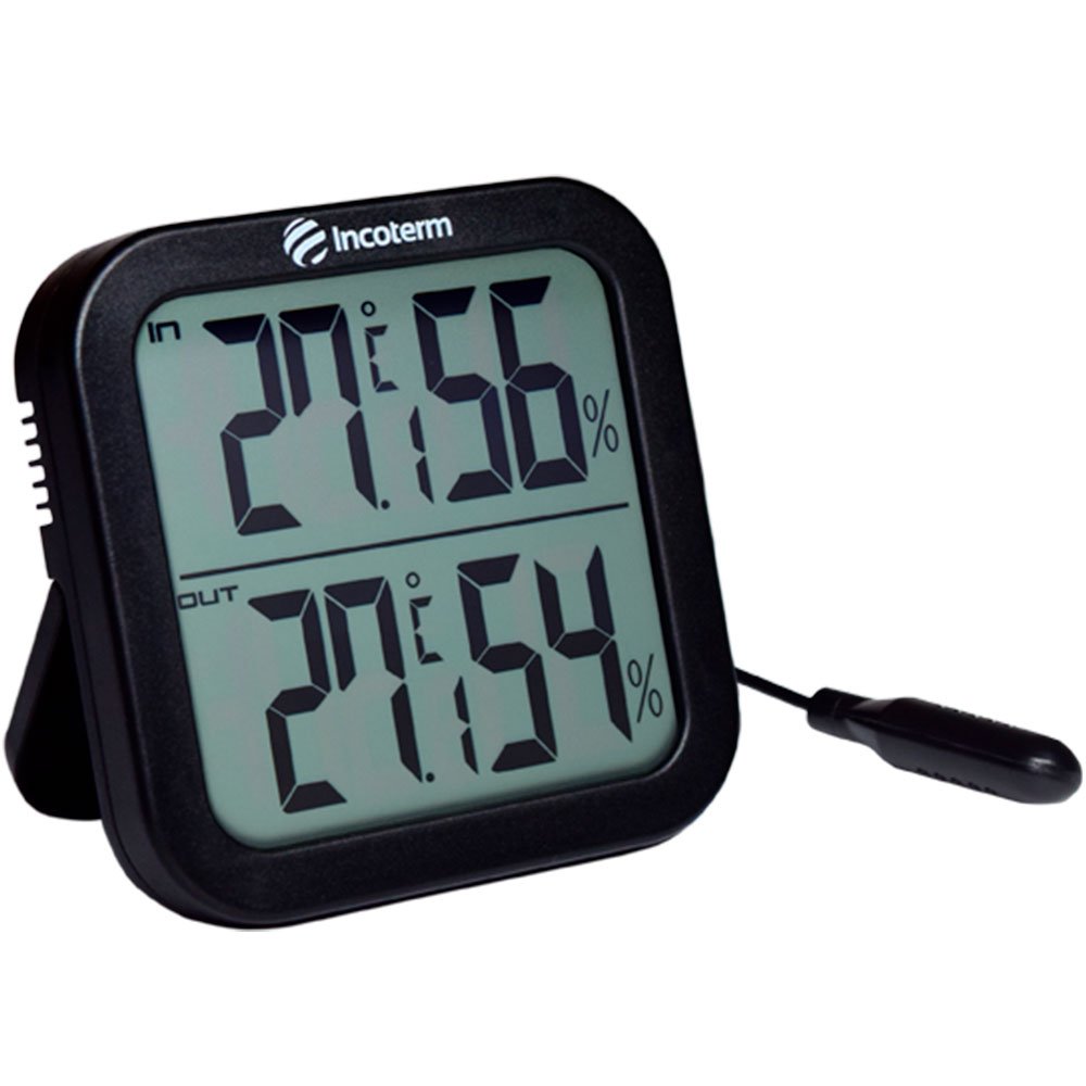 Termo-higrômetro Digital 1.5V Com Temperatura e Umidade Interna e Externa - Imagem zoom
