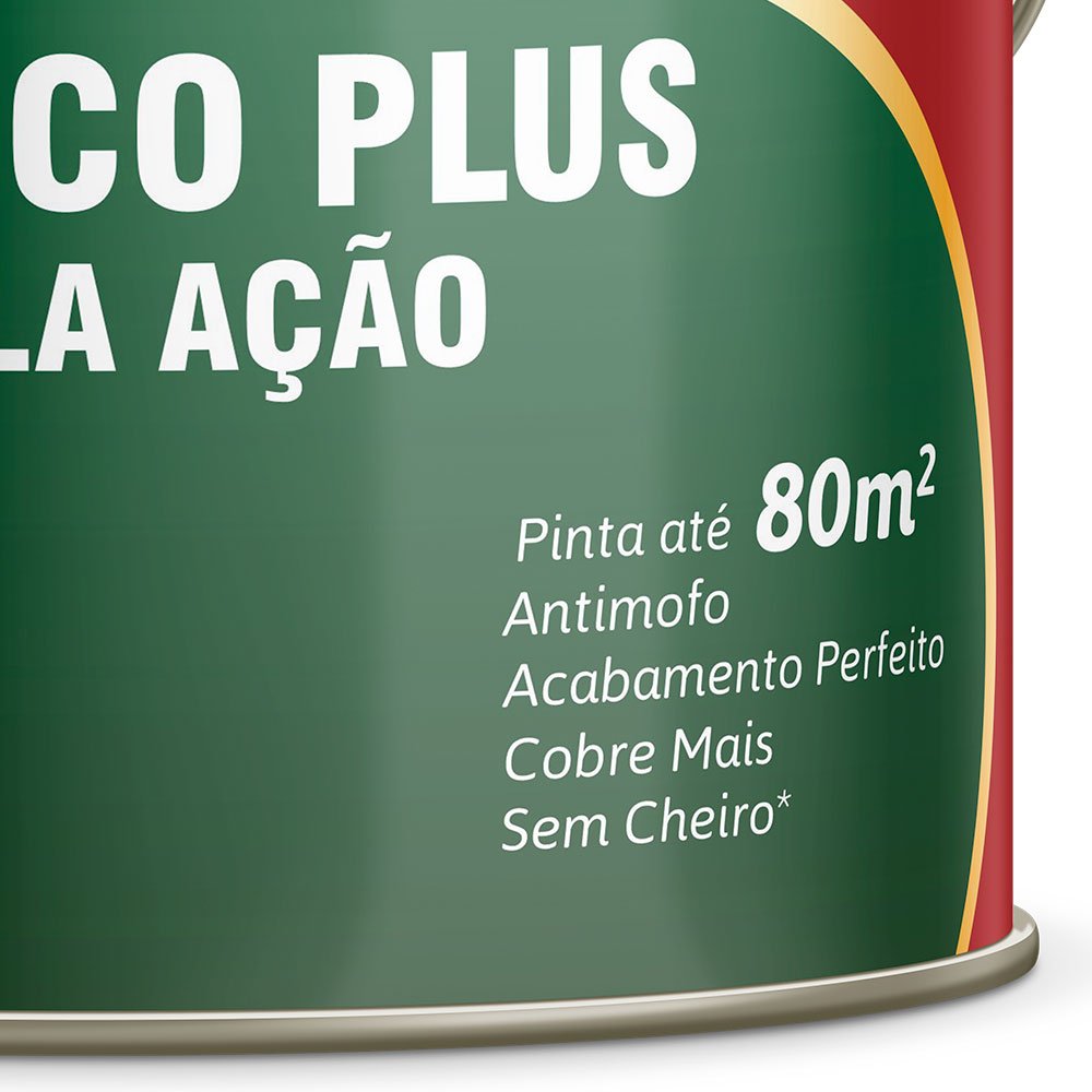 Tinta Acrílica Plus Areia Fosco 3.6L - Imagem