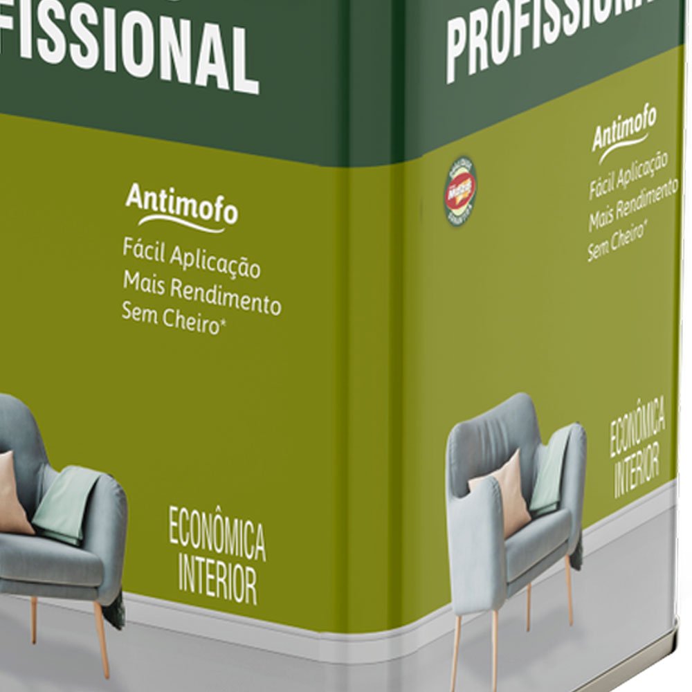 Tinta Acrílica Profissional Pêssego Fosco 18L - Imagem