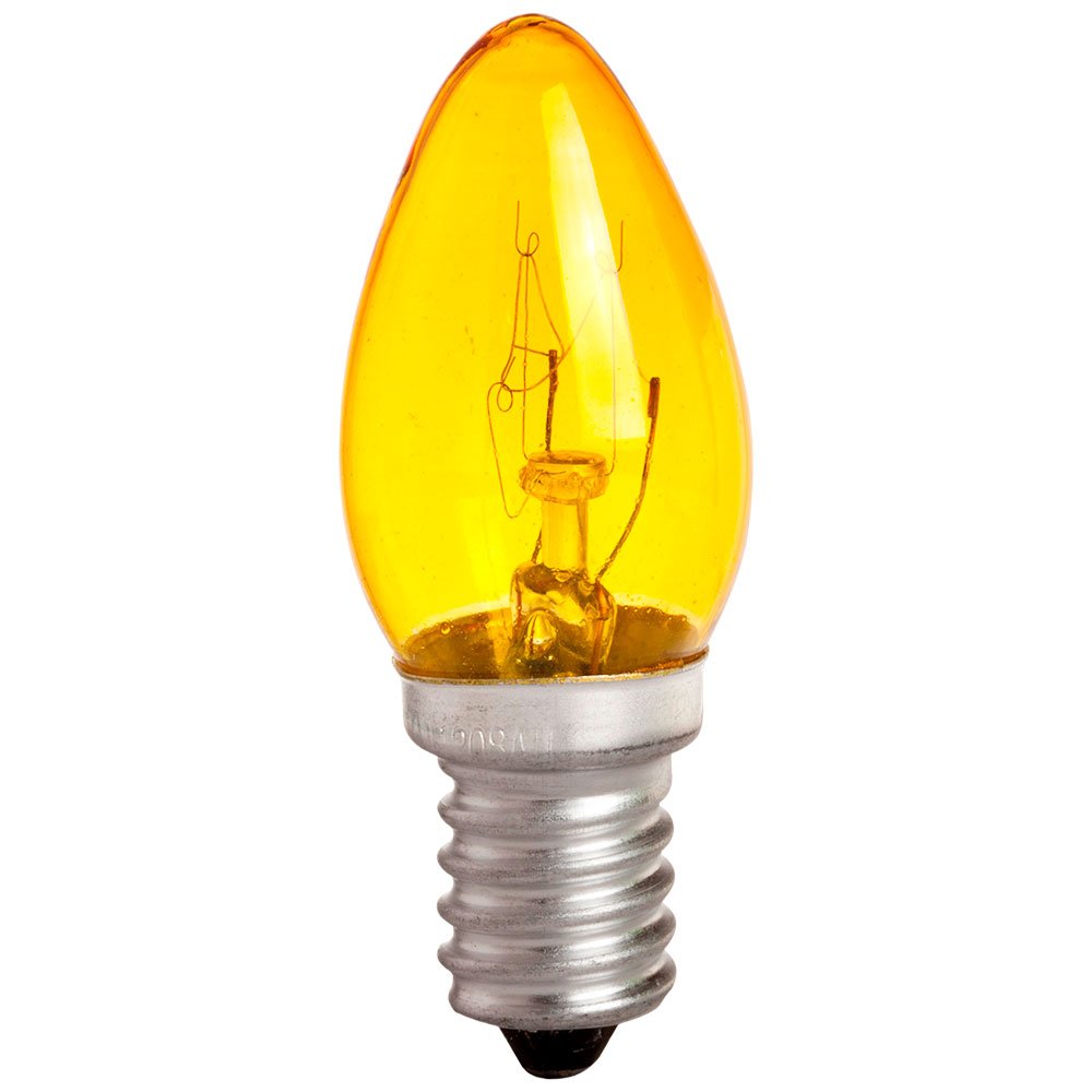 Lâmpada Incandescente Amarela 7W   - Imagem zoom