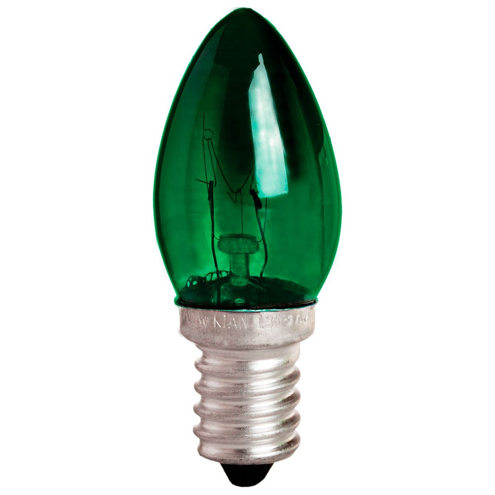 Lâmpada Incandescente Verde 7W    - Imagem zoom