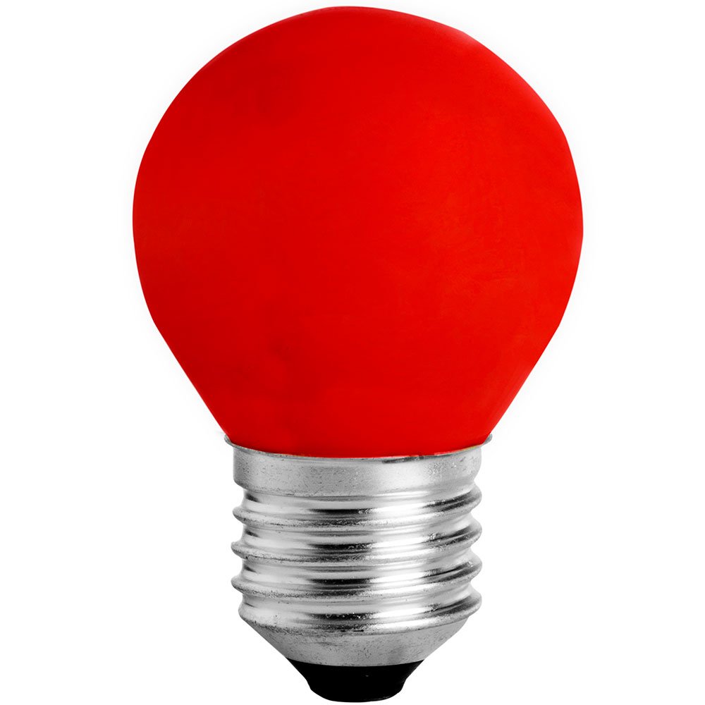 Lâmpada Incandescente de Bolinha Vermelha 15W  - Imagem zoom