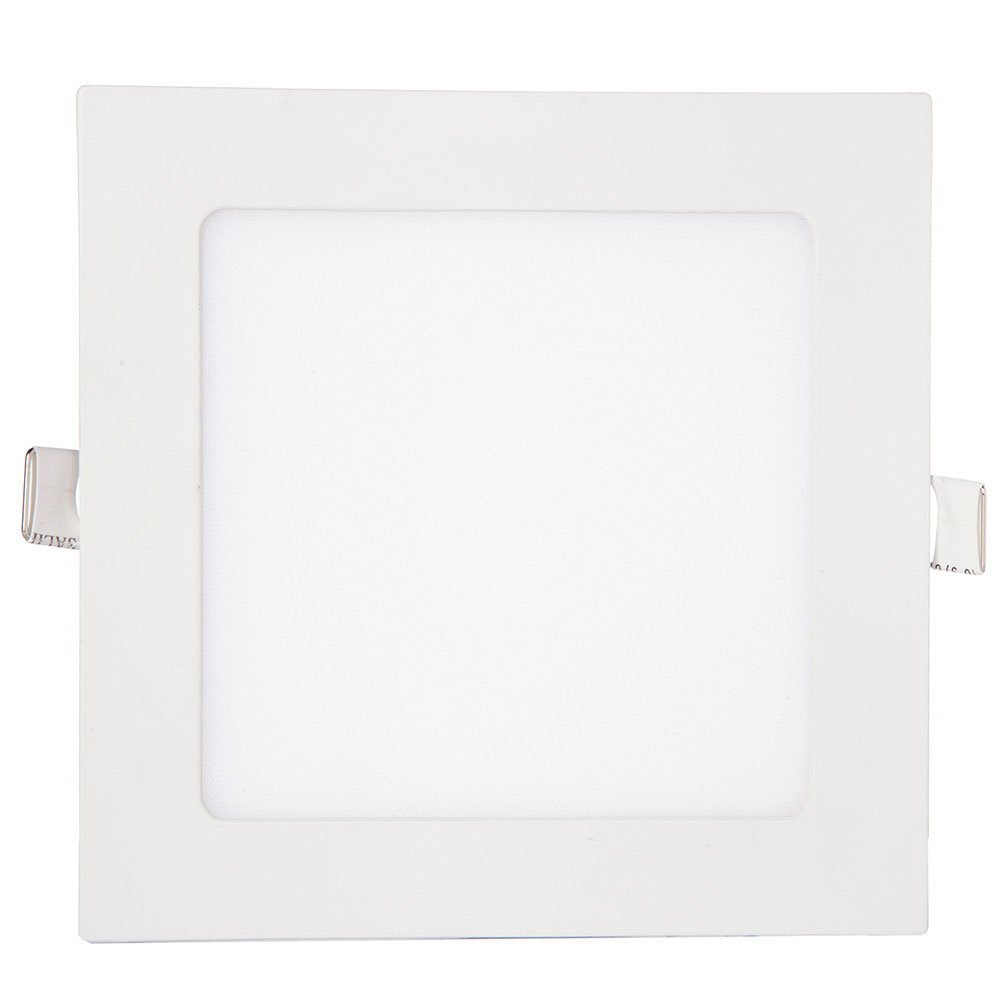 Luminária Led Branca Morna Quadrada Slim 3.0K 12W 100-240V - Imagem zoom