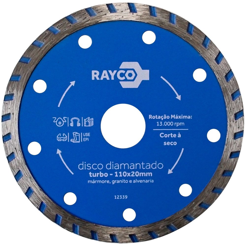 Disco Diamantado Turbo 4.3/8 Pol. -RAYCO-12339