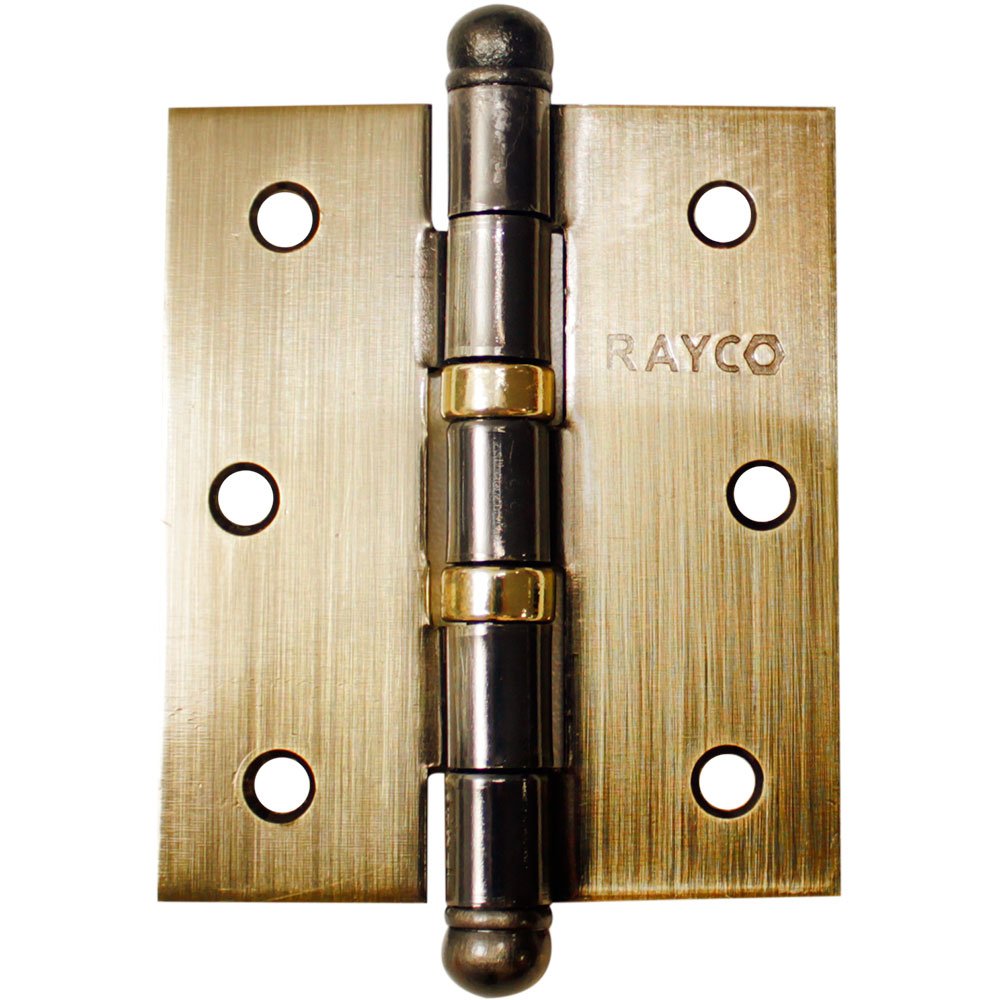 Dobradiça Oxidada 3 x 2.1/2 Pol. com 3 Unidades e Anel-RAYCO-13459