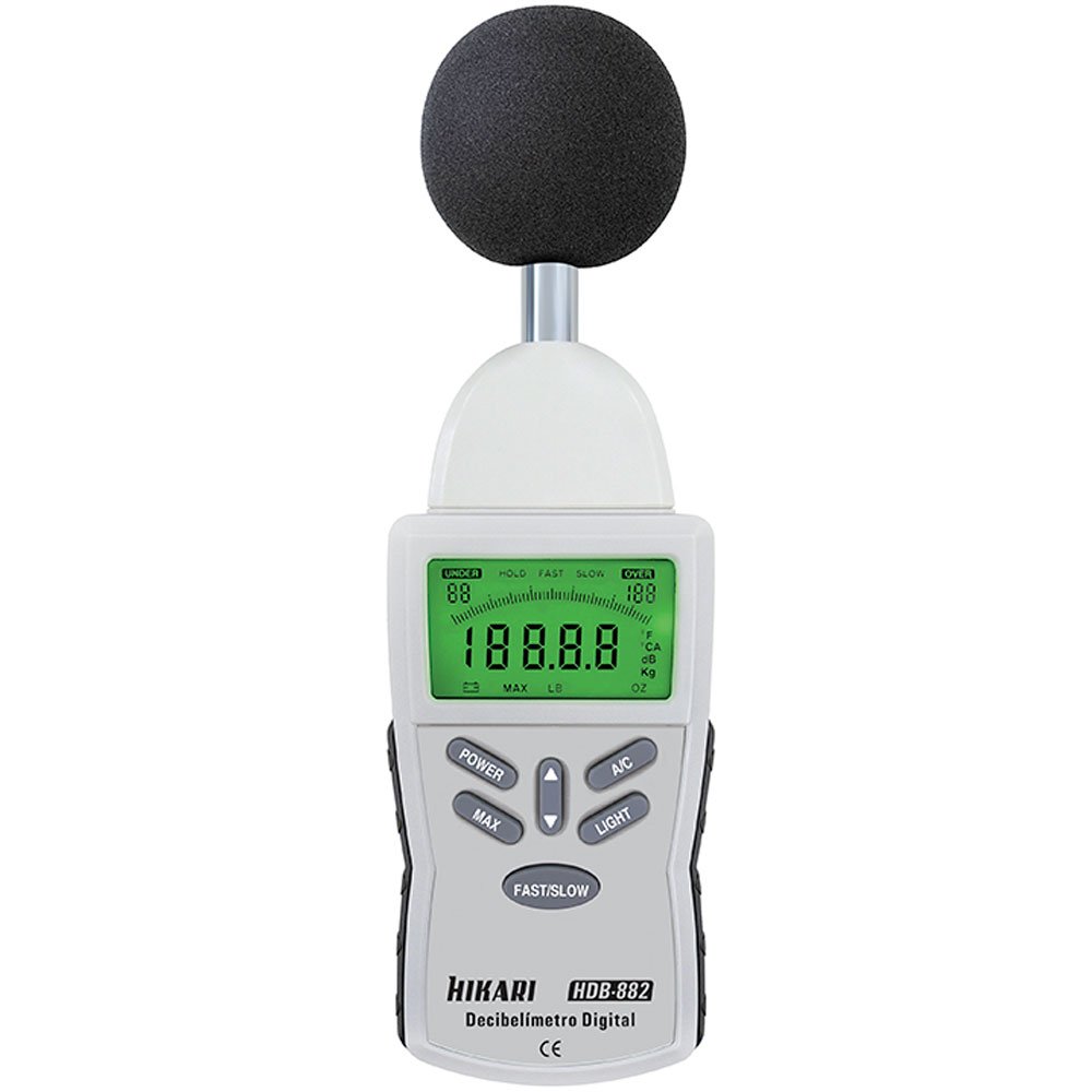 Decibelímetro Digital Portátil HDB-882 a Bateria com 4 Acessórios - Imagem zoom