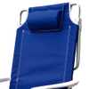 Cadeira de Praia Reclinável com Bolsa Termica Azul - Imagem 2