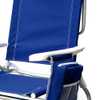 Cadeira de Praia Reclinável com Bolsa Termica Azul - Imagem 3