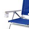 Cadeira de Praia Reclinável com Bolsa Termica Azul - Imagem 4