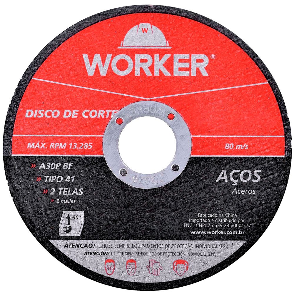 Disco de Corte 10 Pol. x 1 Pol. para Aço-WORKER-486531