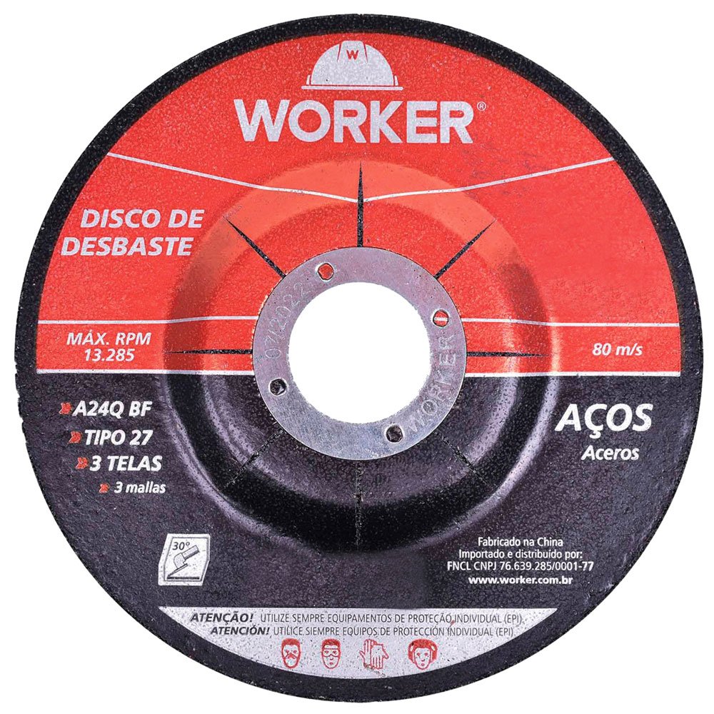 Disco para Desbaste 4.5 Pol.-WORKER-445738