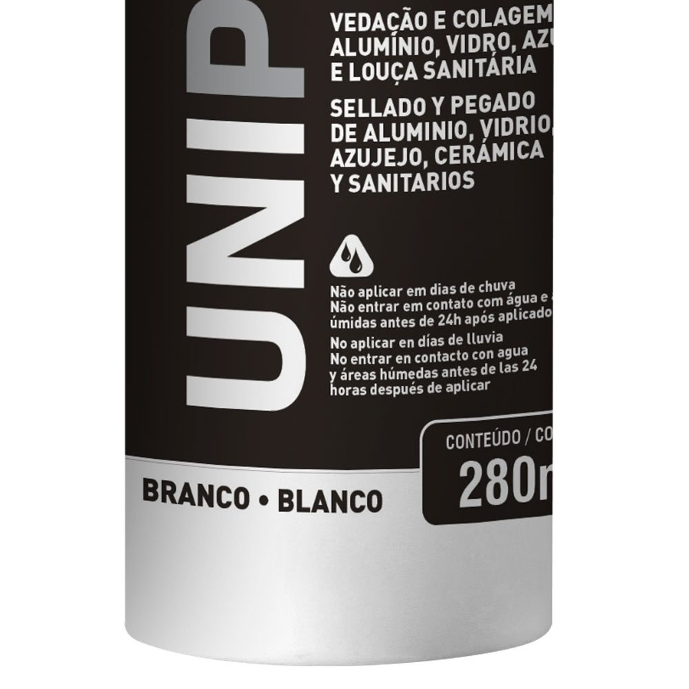 Silicone Híbrido Branco 280ml  - Imagem