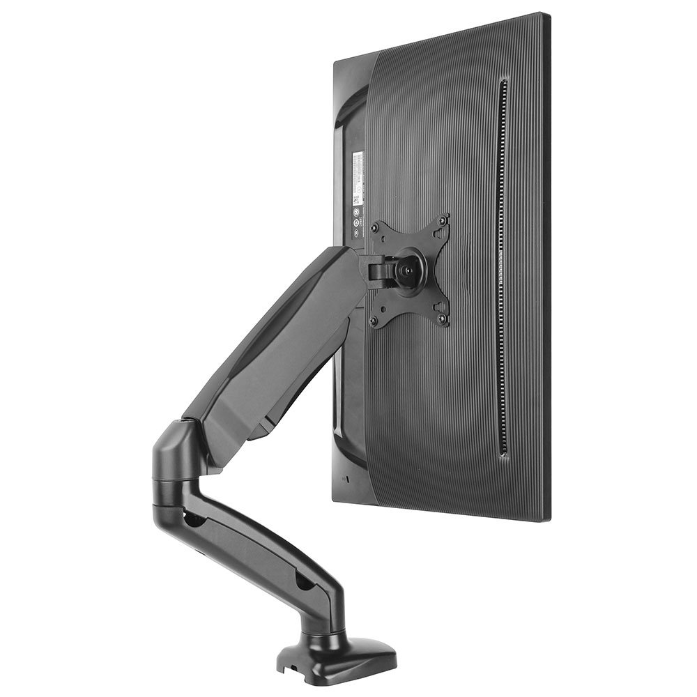 Suporte de Mesa Preto Triarticulado com Inclinação para Monitor de 13 a 27 Pol. - Imagem