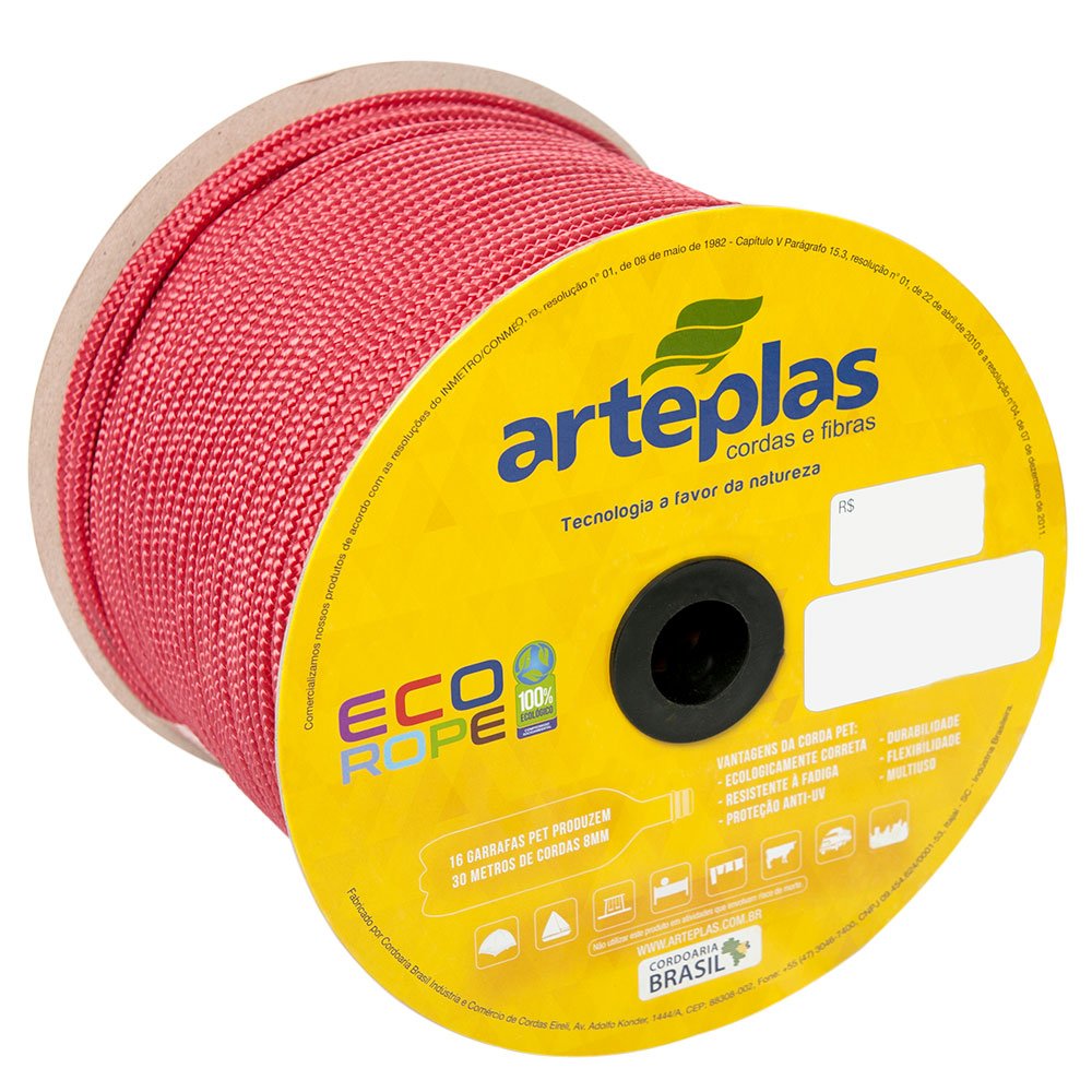 Corda Eco Rope Vermelha 10mm 165M  - Imagem zoom