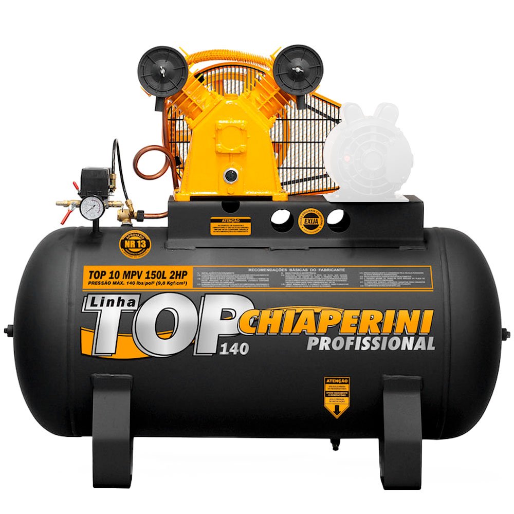 Compressor de Ar Top 10 MPV Média Pressão 10PCM 150 Litros Sem Motor-CHIAPERINI-17074