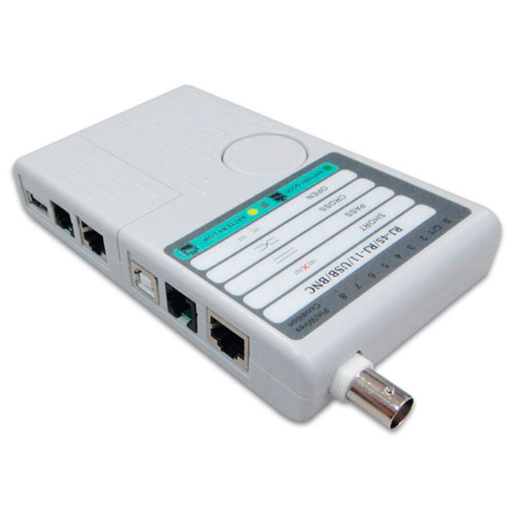 Testador de Cabos USB RJ45 RJ11 e BNC - Imagem zoom