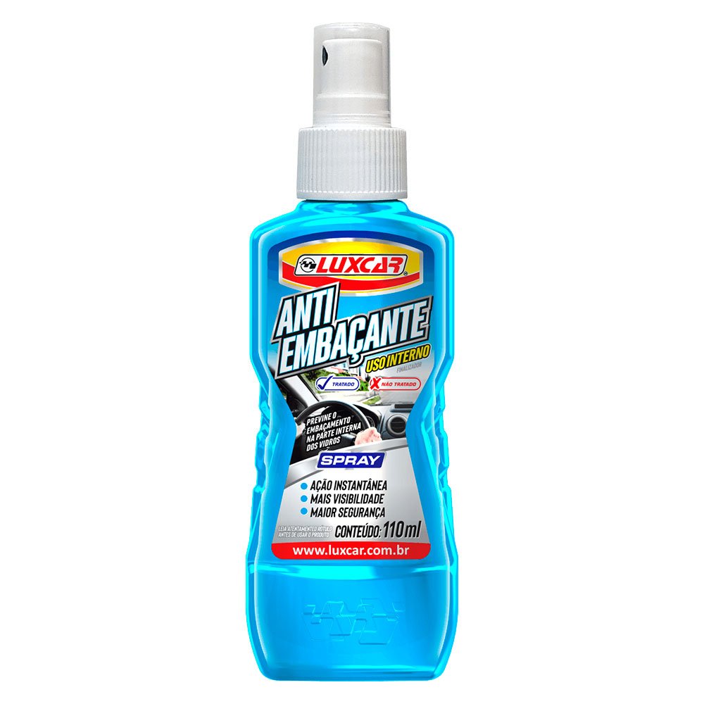 Anti Embaçante Spray Luxcar Azul para Vidros 110ml - Imagem zoom
