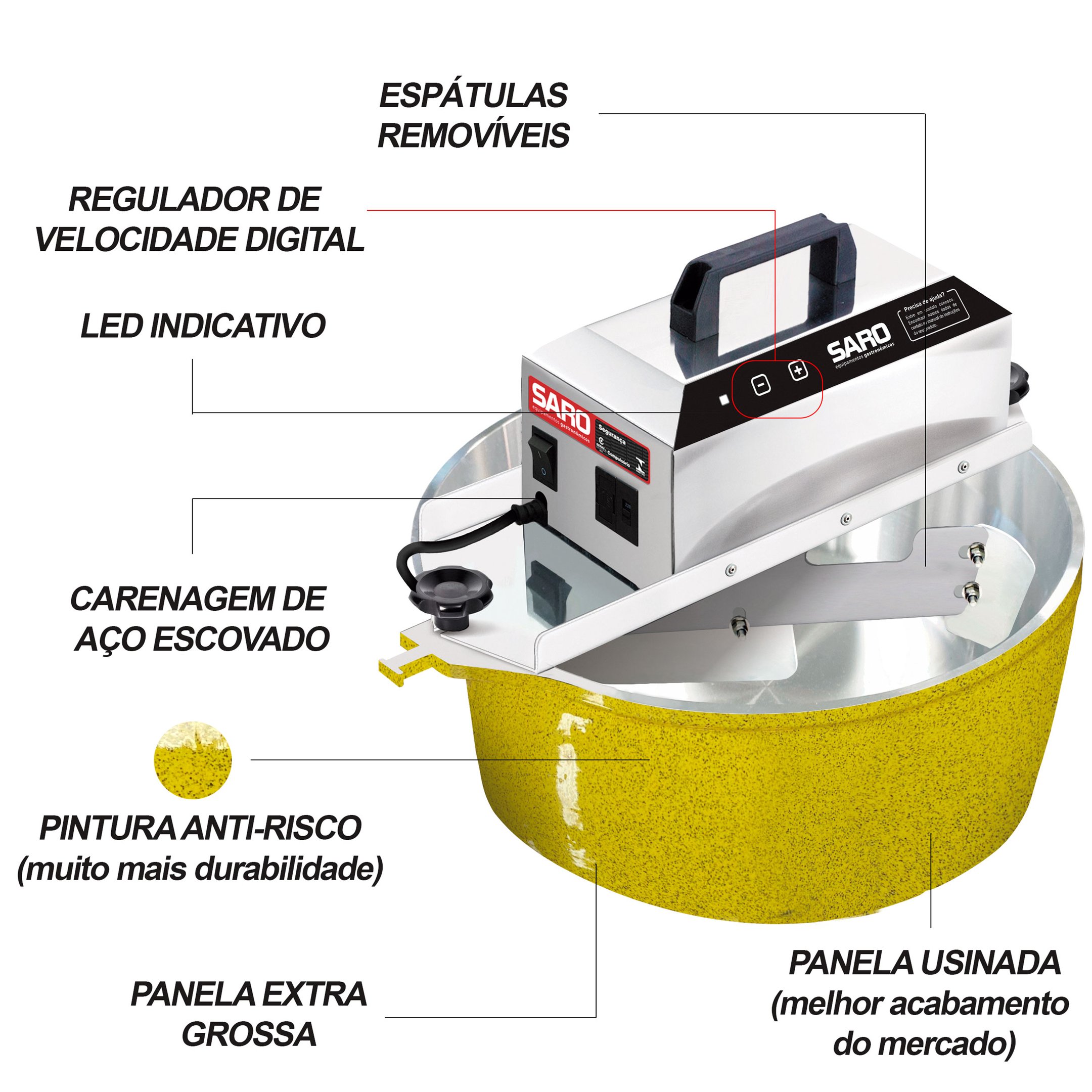 Arcos Faca Coxinha Universal 17 cm