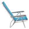 Cadeira de Praia Bali Reclínavel 4 Posições Azul em Alumínio - Imagem 2
