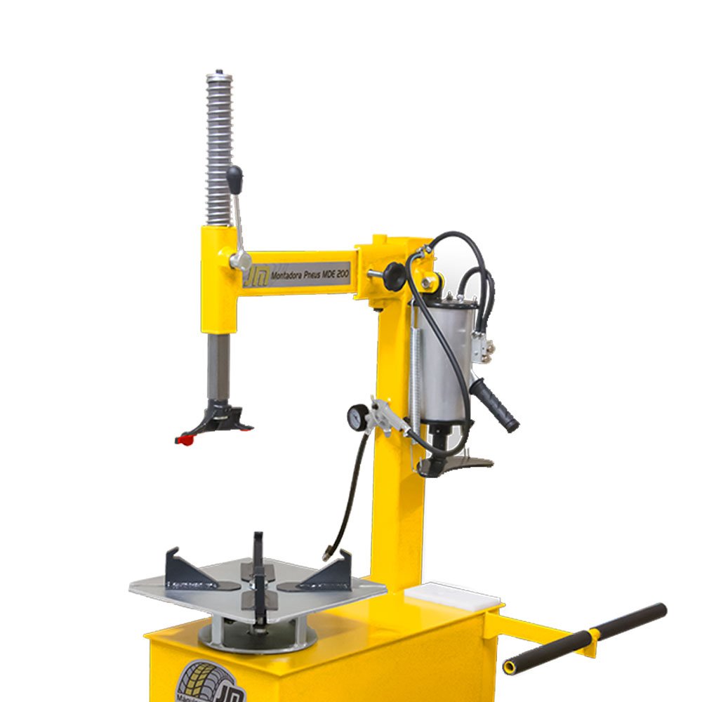 Montadora e Desmontadora de Pneus MDE-200 Amarela 1,5CV 220V Monofásico JM MÁQUINAS-6582 - Imagem