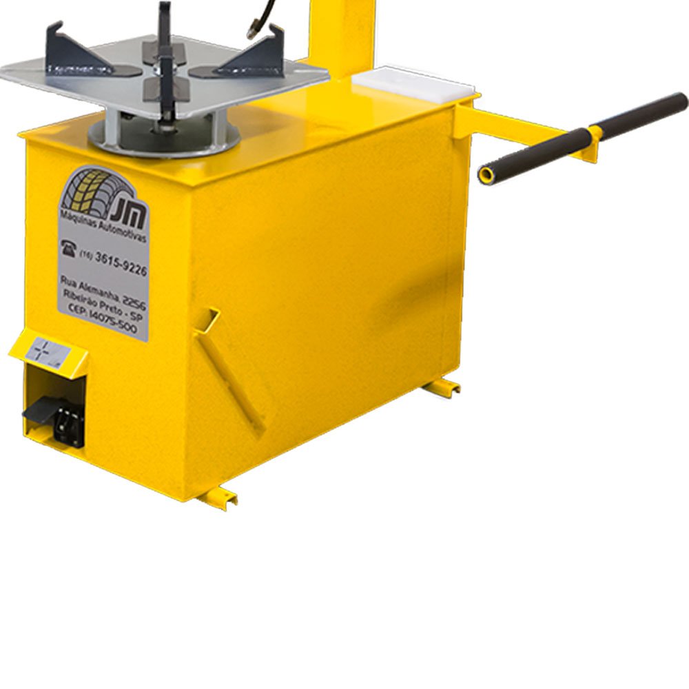 Montadora e Desmontadora de Pneus MDE-200 Amarela 1,5CV 220V Monofásico JM MÁQUINAS-6582 - Imagem