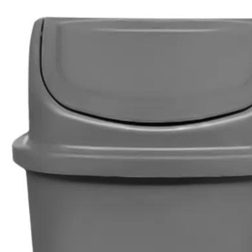 Lixeira Basculante Cinza 60L LAR PLASTICOS-13985 - Imagem
